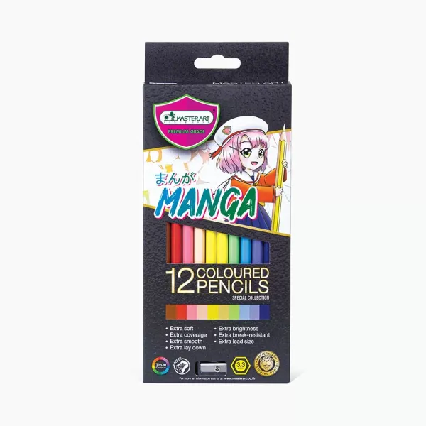 Värikynät 12 kpl Manga