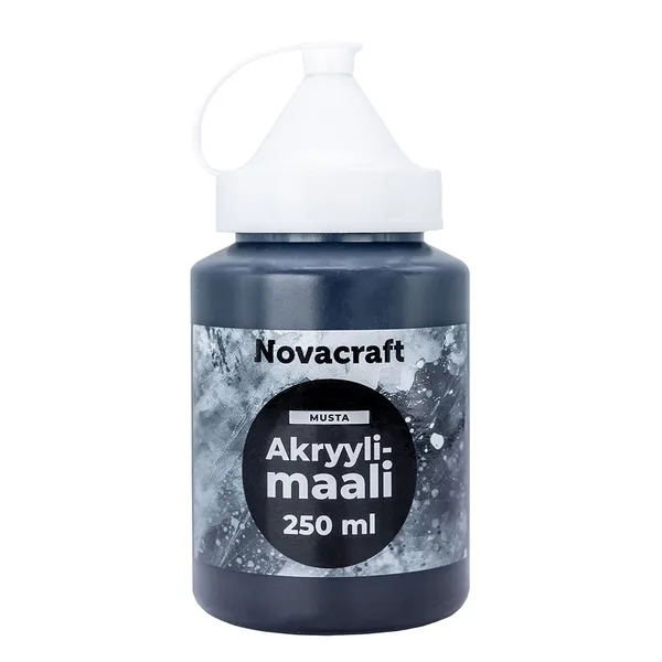 Akryylimaali musta 250 ml