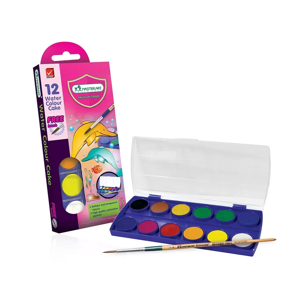 Vesivärisetti 12 väriä + sivellin