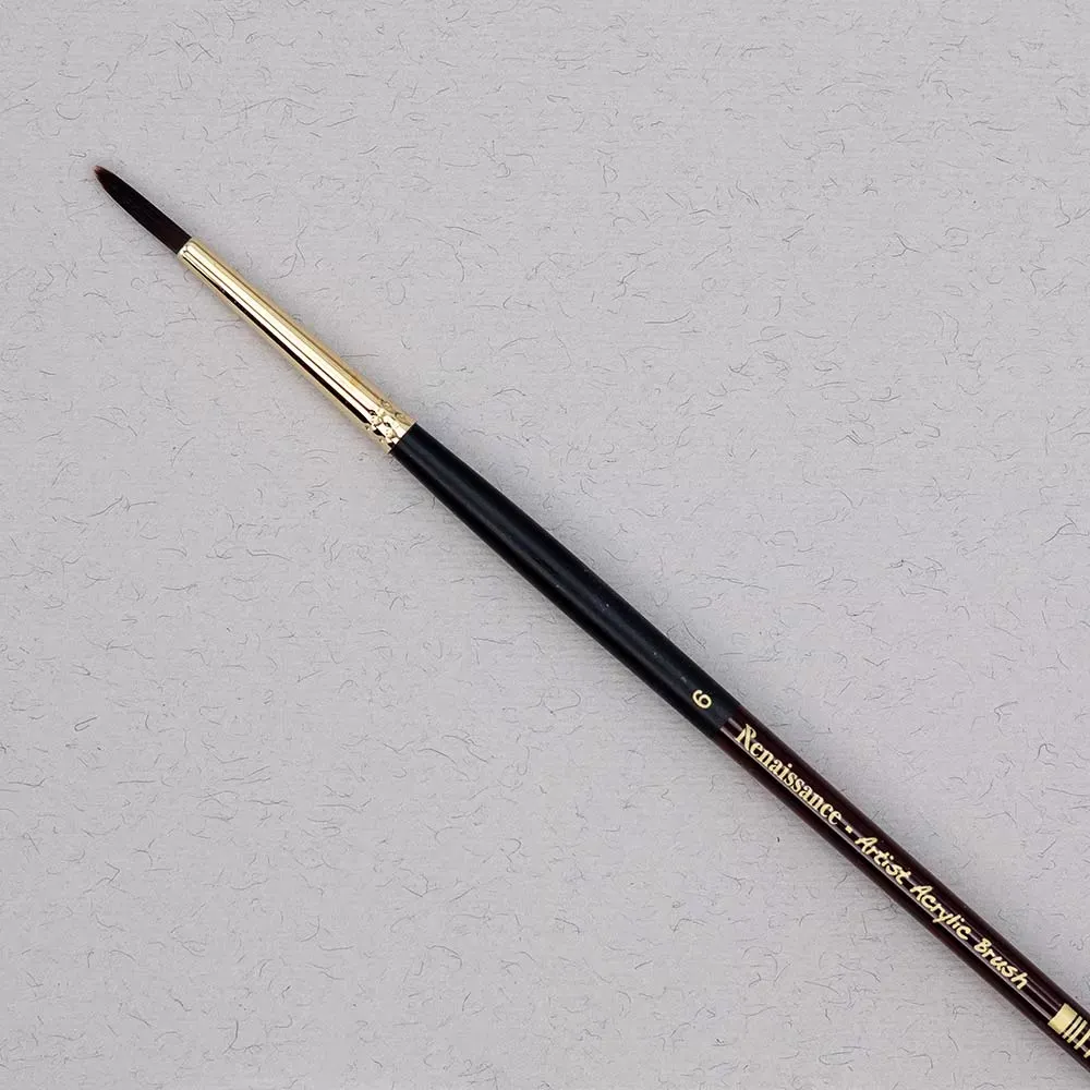 Akryylivärisivellin pyöreä, koko 6