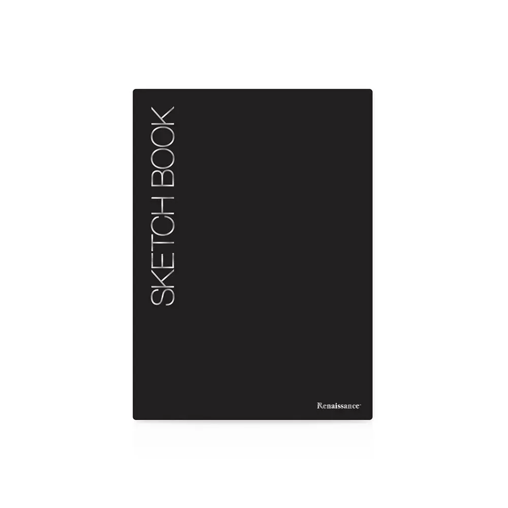 Mustakantinen luonnoslehtiö A4, 100g