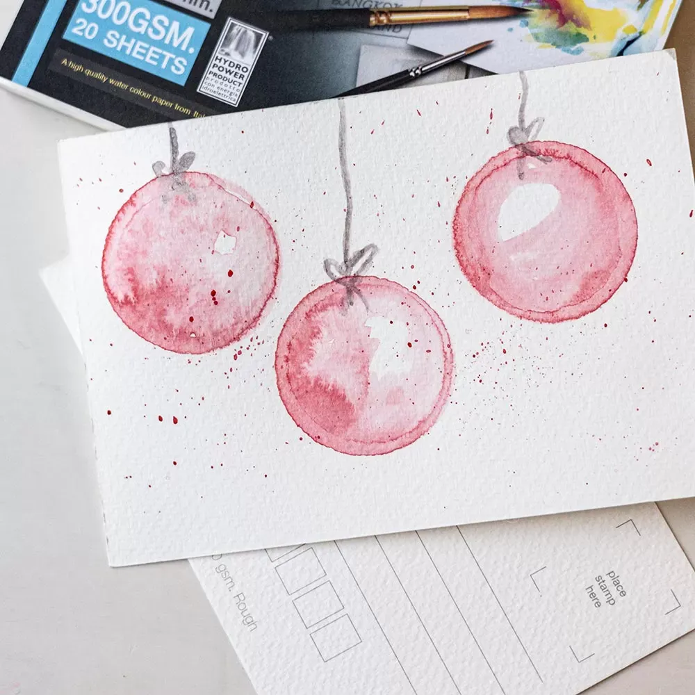 Vesivärilehtiö postikortti koko, 300 g