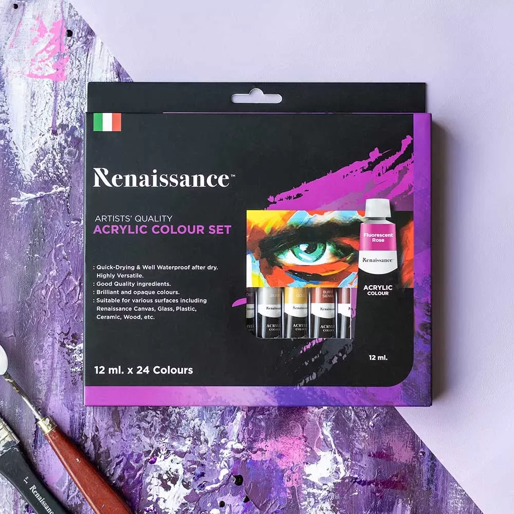 Akryylivärit 24 x 12ml
