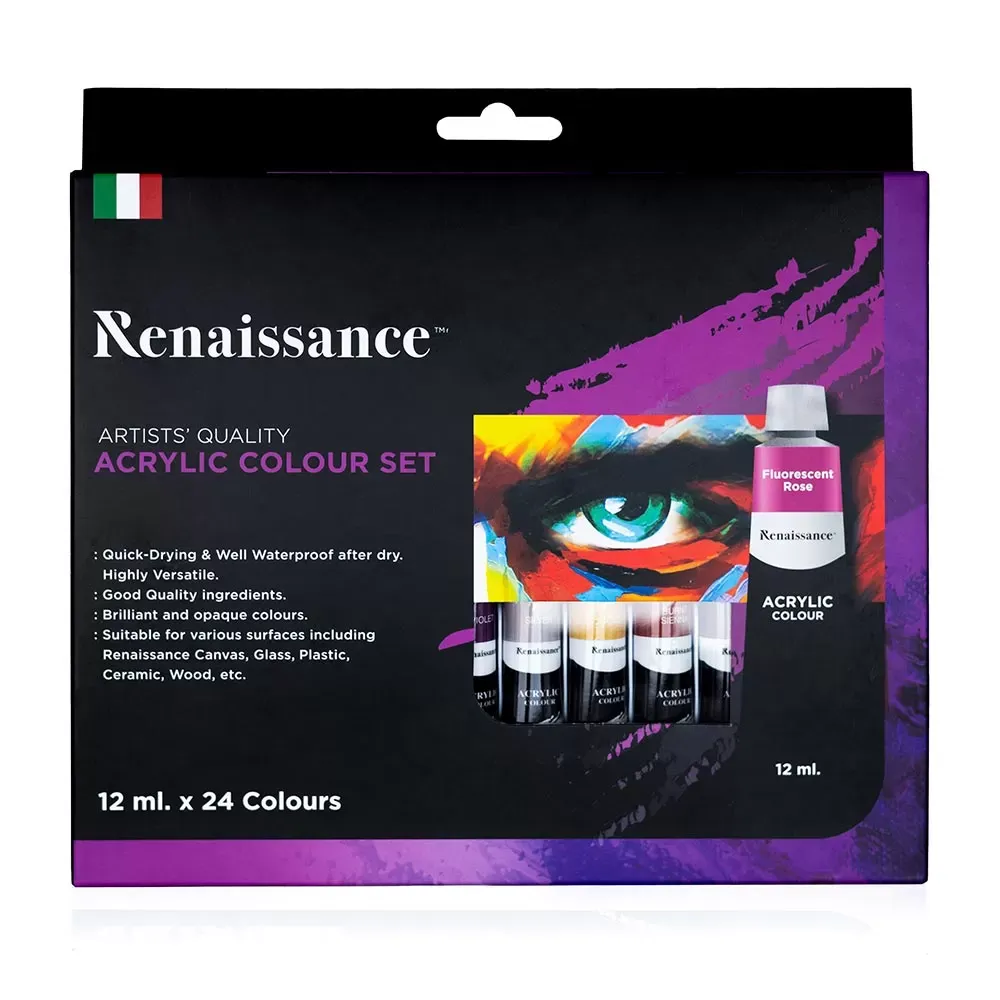 Akryylivärit 24 x 12ml