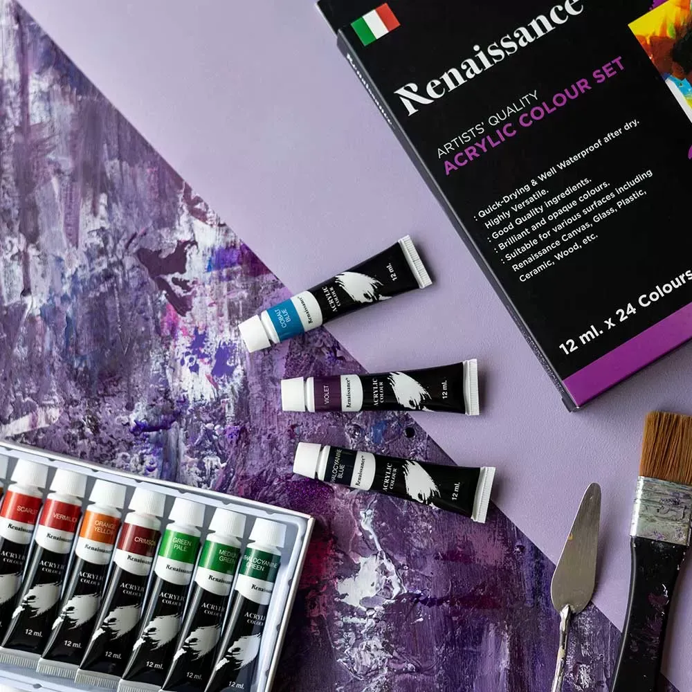 Akryylivärit 24 x 12ml
