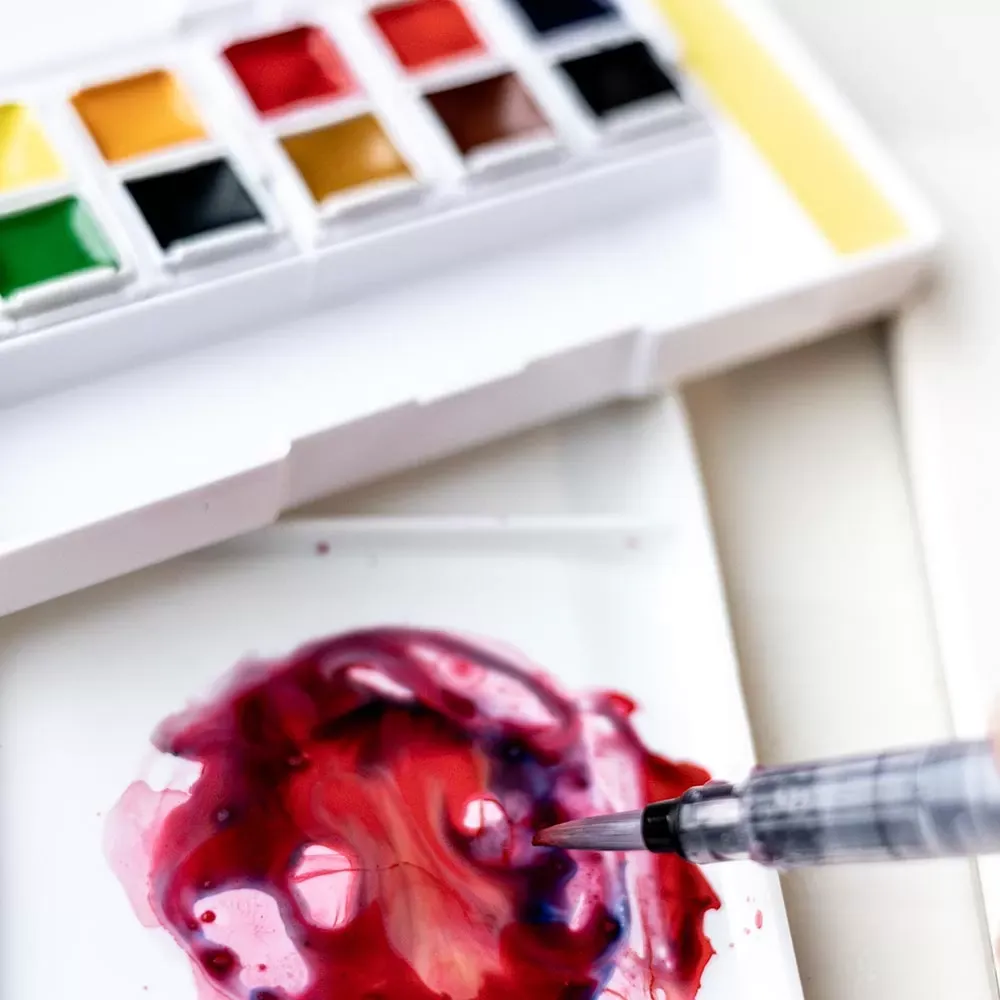 Akvarellinapit 12 kpl