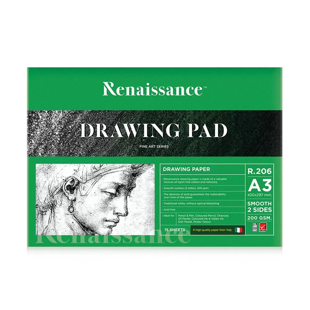 Piirustuslehtiö A3, 200 g