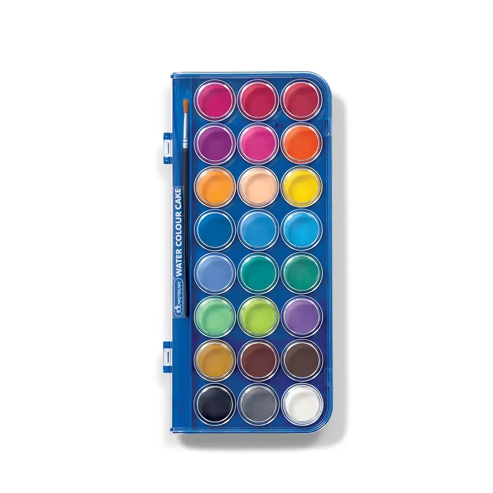 Vesivärit 24 kirkasta väriä, muovirasia