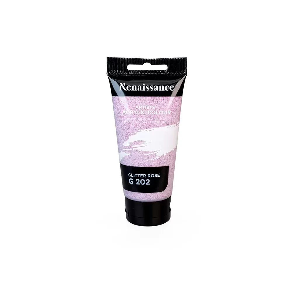 Akryylimaali 75 ml, Glitter Rose