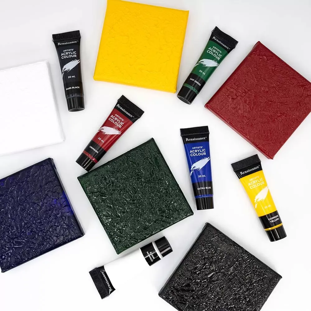 Akryylivärit 6 x 20 ml, perusvärit