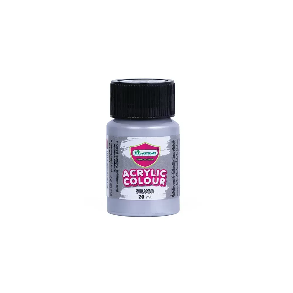 Akryylimaali 20 ml, Silver
