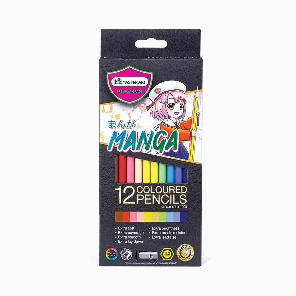 Värikynät 12 kpl Manga