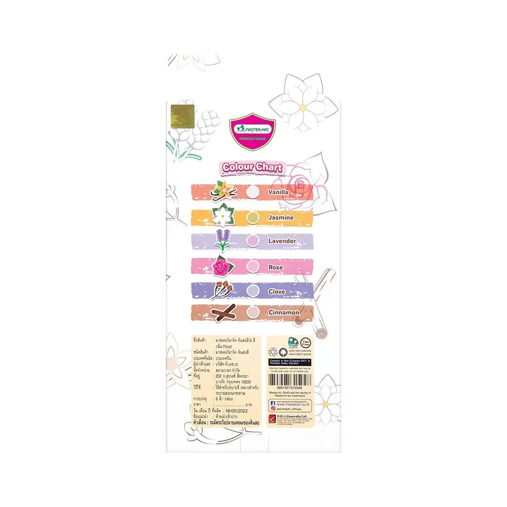 Tuoksukynät 6 kpl, Floral