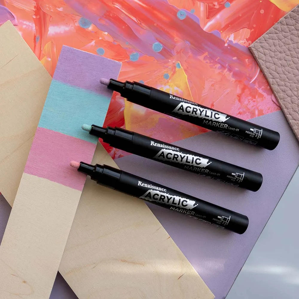 Akryylitussit 8 kpl, pastellivärit