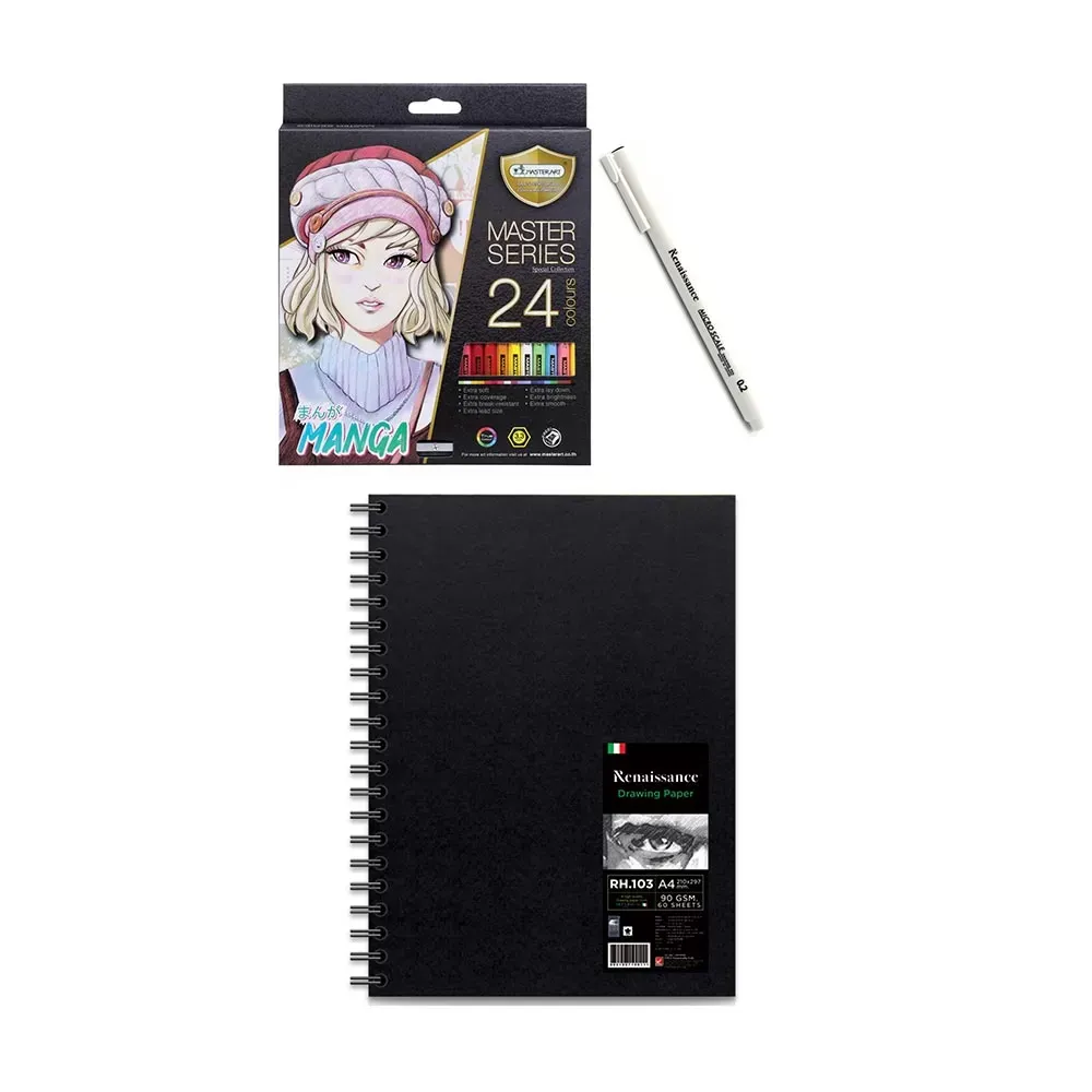 Manga-piirustussetti