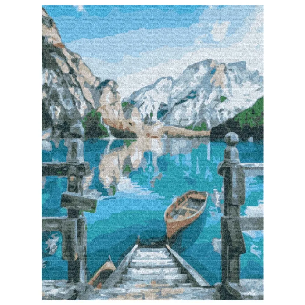 Numeromaalaus vene järvellä